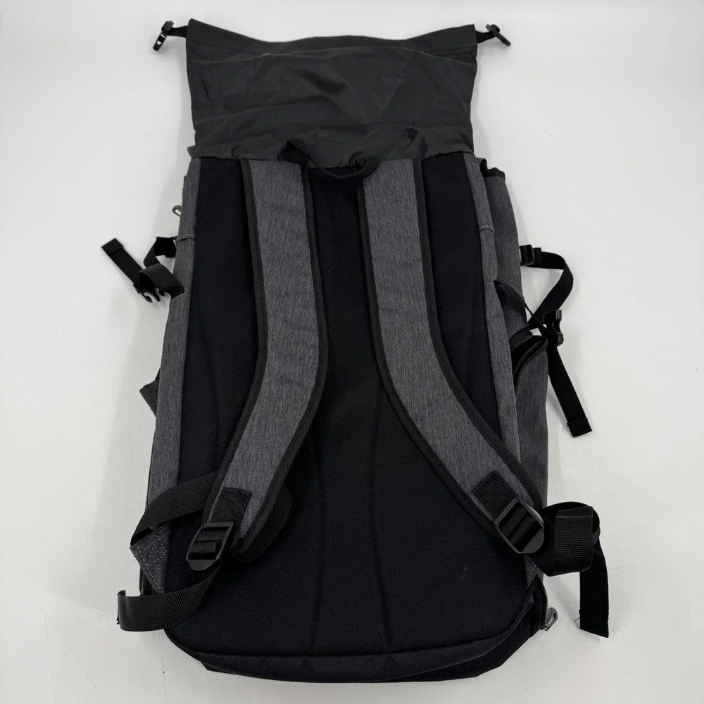 Yonex Dark Grey Roll Top Backpack Bag Sports Travel‎ Rucksack Badminton
